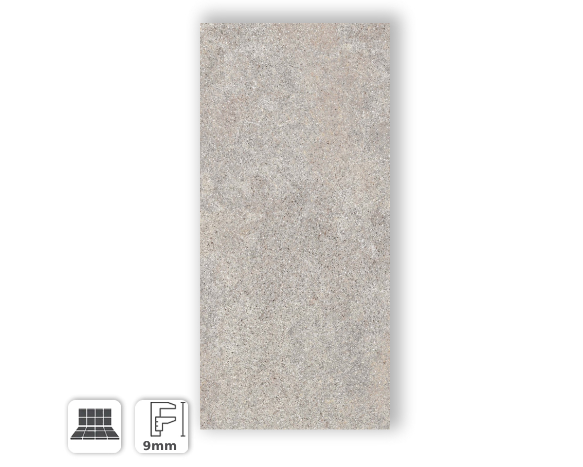 Porcelain Tiles Fine Grained Stone Effect Light Gray 60x120 ANE121