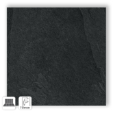 LEA CERAMICHE DARK FLOW LAPP 90X90 - GRES PORCELLANATO EFFETTO PIETRA NERO