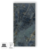 Blue Marble Effect Porcelain Tile with Metallic Reflections Matte 60x120 - ASS04